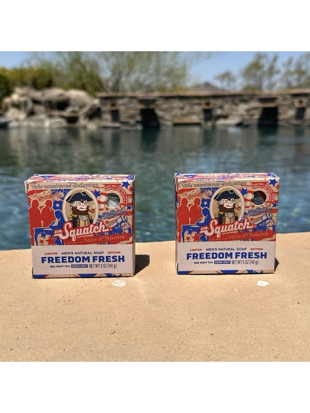 2X Dr. Squatch Freedom Fresh NEW 2026 Limited Edition Natural Soap 5oz